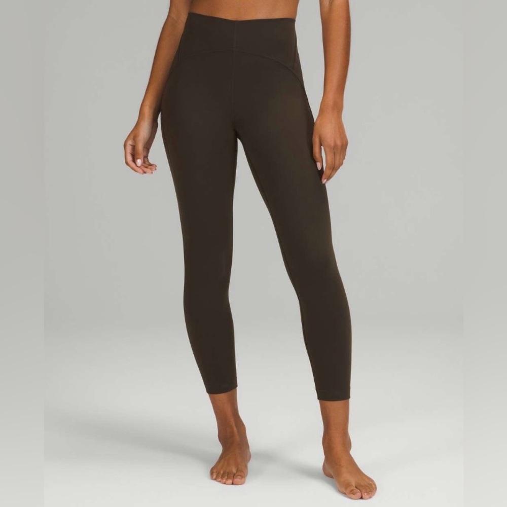 Lululemon Instill High-Rise Tight 25" in Dark Olive, Sz 4